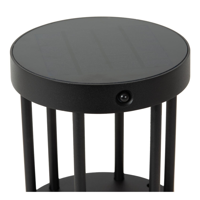 Lucide JACKSON - Stolová lampa Indoor/Outdoor - Ø 16 cm - LED Dim. - 1x2W 2850K/3150K - IP54 - Senzor deň/noc - Čierny